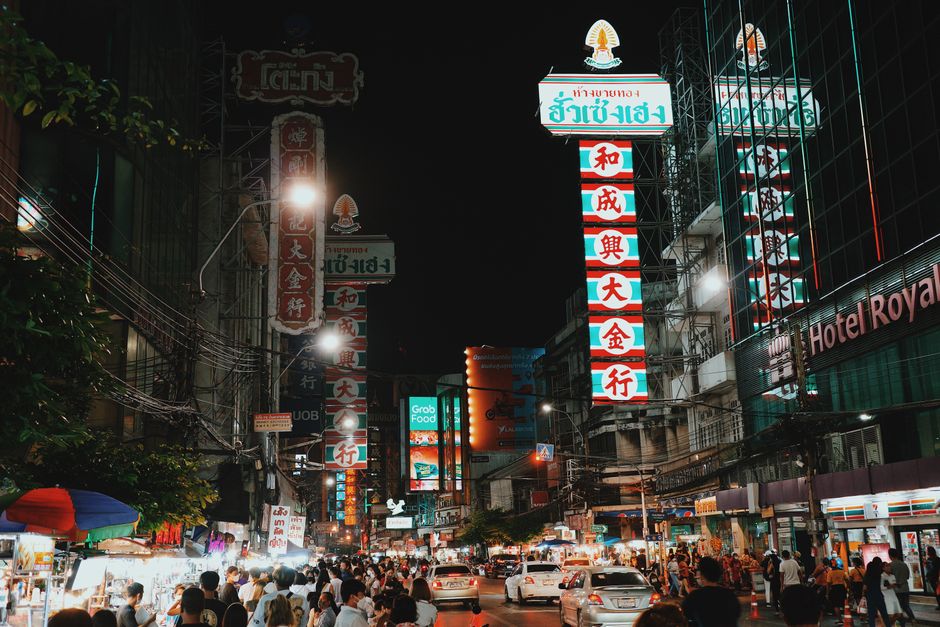 Experience the bustling streets of Bangkok